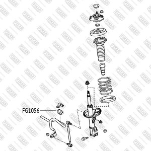 втулка стабилизатора переднего!\ Toyota Avensis 03> FG1056 FIXAR