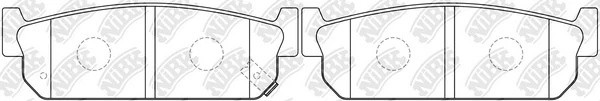 Колодки тормозные INFINITI Q45 (89-) задние (4шт.) NIBK PN2262 NIBK