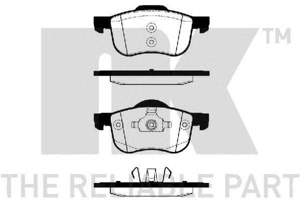 колодки дисковые п.!\ Volvo S80 98>/V70/S60 00>/C70 00-02/XC70 2.5D5 02> 224820 NK