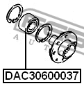 Подшипник ступицы DAC30600037 DAC30600037 FEBEST
