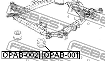 Сайлентблок OPAB-001 OPAB-001 FEBEST