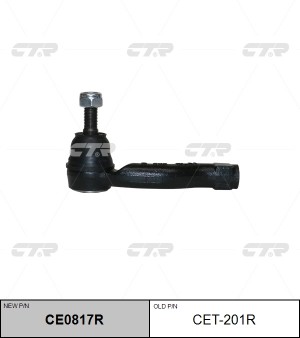 Наконечник рулевой тяги прв. YARIS 13-, (нов арт CE0817R) CET-201R CET-201R CTR