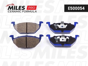 Колодки тормозные передние (Смесь CERAMIC серия PRO) AUDI A3 97/VW G4/SKODA OCTA E500054 MILES