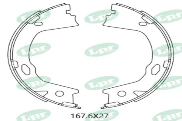Комплект тормозных колодок 01094 01094 LPR