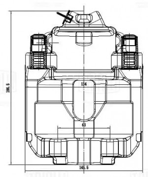 Суппорт торм. BMW 5 F10/F11/F07 (10-) перед. прав. d=60мм (CF 052314) CF052314 TRIALLI