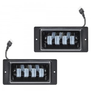 Фара светодиод, четкая свет.граница, 48Вт Бел, 174x85x60мм, кмпл 2шт. (ALED068) ALED068 AIRLINE