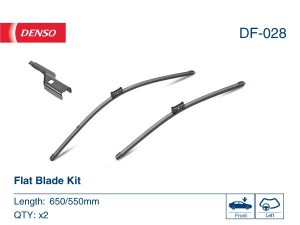 Щетка стеклоочистителя бескаркасная 650/550mm (ком-кт) DF-028 DENSO