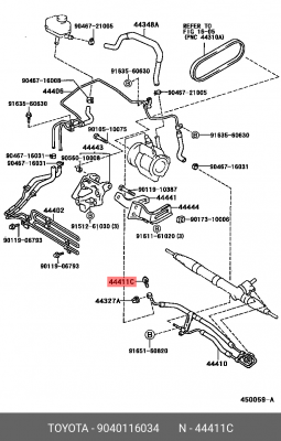 БОЛТ 90401-16034 TOYOTA