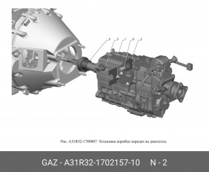 Кронштейн тросов к КПП ГАЗель Next A31R32170215710 GAZ GAZ