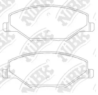 Колодки тормозные передние VW POLO (RUS) 11- PN33002 PN33002 NIBK
