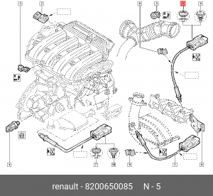 ДАТЧИК КИСЛОРОДАSONDE_OXYGENE 8200650085 8200650085 RENAULT