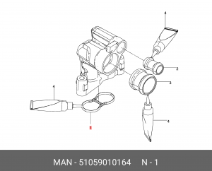Уплотнение 51059010164 MAN
