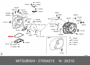 NISSAN/MITSUBISHI/DODGE МЕТАЛЛИЧЕСКАЯ 2705A015 MITSUBISHI