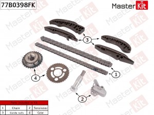Комплект цепи ГРМ BMW N57 D30 A 77B0398FK 77B0398FK MASTER KIT