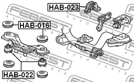Опора дифференциала HAB-016 HAB-016 FEBEST
