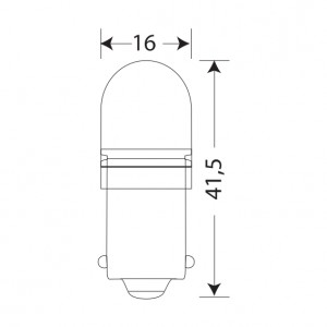 Лампа светодиодная сигнальная P21W BA15s Super White 12V цена за комплект 12T15/BLK09/2BL MAYAK