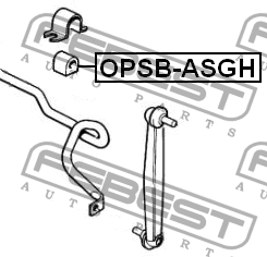 Втулка стабилизатора переднего D21 OPSB-ASGF FEBEST