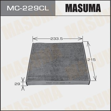 Фильтр воздушный салона TOYOTA Crown (99-03),Mark 2 (00-07) угольный MASUMA MC-229CL MASUMA