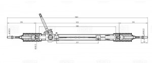 Механизм рулевой (рейка) Renault Megane II (02-)/Scenic II (03-) (механич.) (CR  CR 0902 TRIALLI