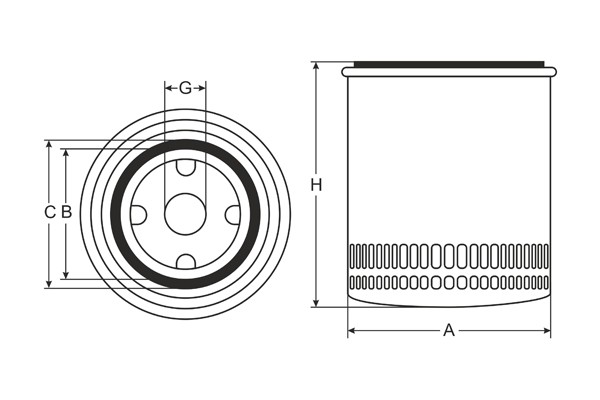 Фильтр масляный SM137 SCT