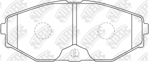 Колодки тормозные NISSAN Maxima (00-06) передние (4шт.) NIBK PN2261 NIBK