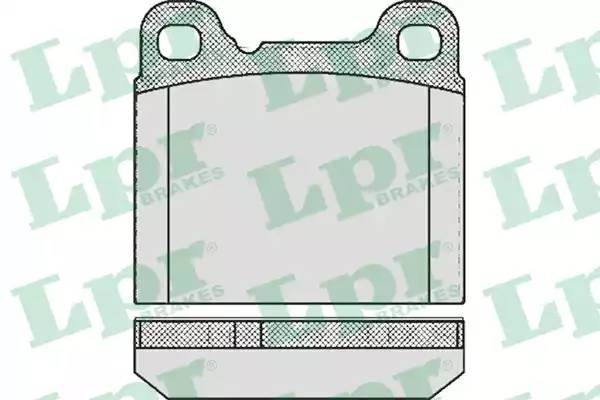 Комплект тормозных колодок 05P362 05P362 LPR