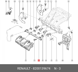 рампа топливная!\ Renault 8200139674 RENAULT