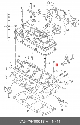 PASSAT [B6] (2005-2010)/A4 [B6] (2000-2004) M12X137 WHT 002 131 A VAG