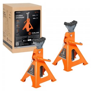 Стойка опорная 3т PRO с зубч. мех., доп.фиксатор, 2 шт. (MIN-300 мм, MAX-444 мм) AJSGP03 AIRLINE