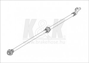 Шланг тормозной FT1949 FT1949 K K