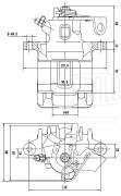 Суппорт торм. для а.м VW Polo IV 01- зад. прав. d34мм CF 182014 CF182014 TRIALLI