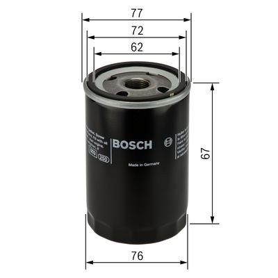 Фильтр масляный FIAT Stilo (1.9 JTD/D) BOSCH 0 451 103 300 BOSCH