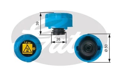 Крышка радиатора RC216 (7410-30058) RC216 GATES