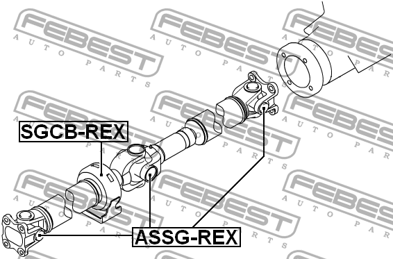 VOLVO 240/260/740/760 27*82 ASSG-REX FEBEST