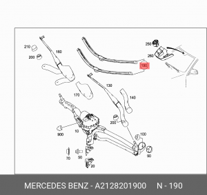 щетки плоск. к-т! 600/24'+600/24'\ MB W212 09> A 212 820 19 00 MERCEDES BENZ