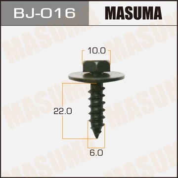 Саморез 6x22мм набор 6шт. MASUMA BJ016 MASUMA