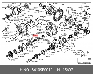 Фильтр масляный КПП HINO OE S4109E0010 HINO