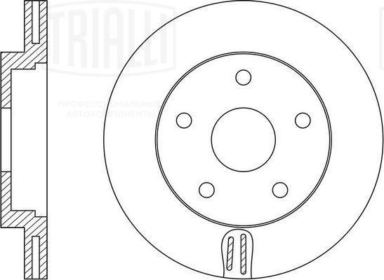 Диск торм. Nissan Maxima A33 (99-) перед. d=296 (DF 140126)  2шт DF 140126 TRIALLI