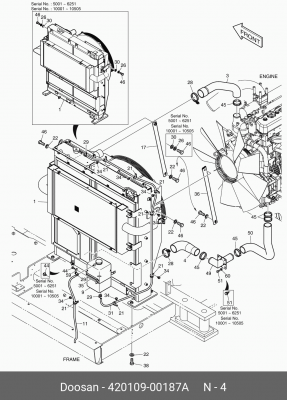420109-00187A Патрубок 420109-00187A DOOSAN