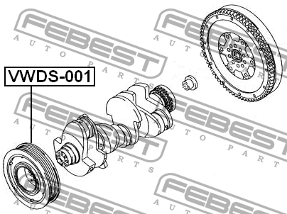 Шкив коленвала VWDS-001 VWDS-001 FEBEST