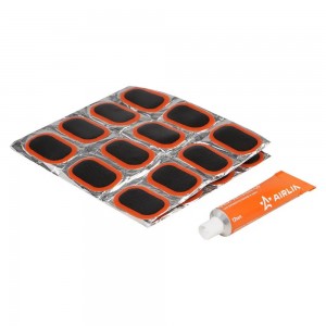 Ремкомплект для камер, заплатки овальные 35*24 мм - 48 шт., клей-активатор 12мл  ATRS105 AIRLINE