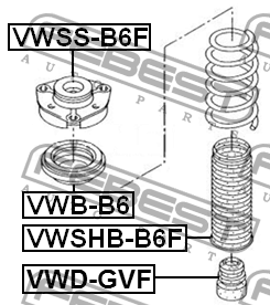 SEAT TOLEDO III (2004>)/SKODA OCTAVIA (A5 1Z-) (20 90 мм VWD-GVF FEBEST