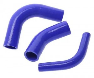 Патрубок МТЗ-80,82,900 радиатора комплект 3шт. синий силикон MEGAPOWER 13017028 MEGA POWER