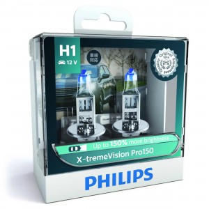 Лампа 12V H1 55W P14.5s +150% бокс (2шт.) X-Treme Vision Pro 150 PHILIPS 12258XVPS2 PHILIPS