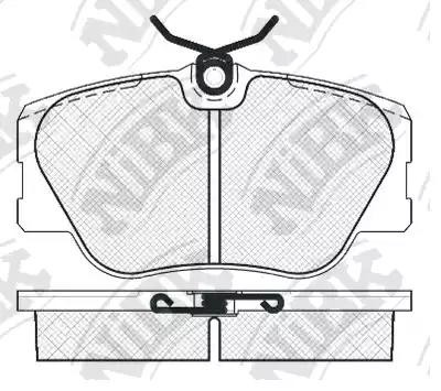Колодки тормозные MERCEDES W201 (84-93),W124 (93-95),W124 (2.0/3.0/D/TD) передни PN0001 NIBK