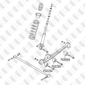 Сайлентблок заднего рычага SUZUKI Grand Vitara 98- FG0344 FG0344 FIXAR