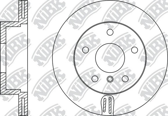 Диск тормозной BMW 3 E90/91/92 2.0-2.5 05-/X1 E84 2.0 09-  RN1398 RN1398 NIBK