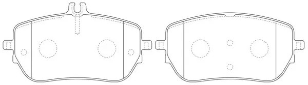 Колодки тормозные MERCEDES-BENZ A 180 04.18-, MERCEDES-BENZ B 200 12.18-, MERCED BP31047 SB NAGAMOCHI