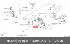 САЛЬНИК КОЛЕНВАЛА ПЕРЕДНИЙ 13510-AD200 13510-AD200 NISSAN