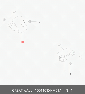 Опора двигателя правая 1001101XKM01A 1001101XKM01A HAVAL